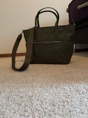 kate spade Olive Green Tote with Crossbody Strap